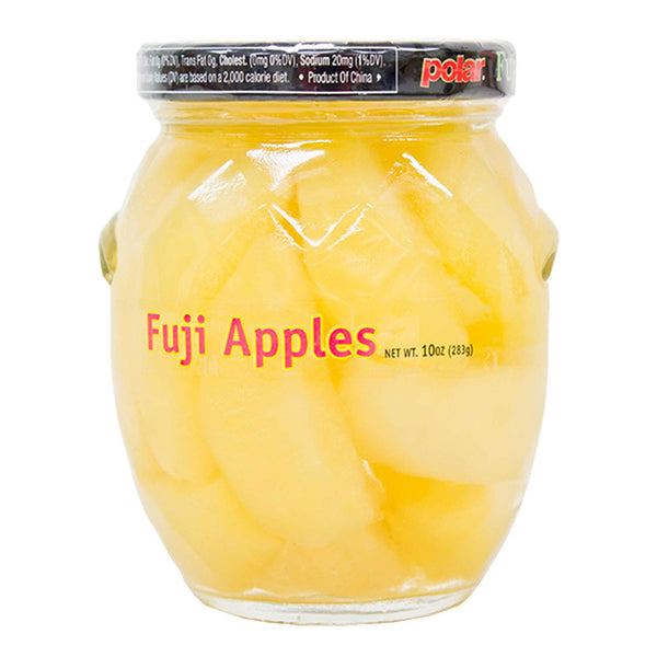 MW Polar Fuji Apple in Light Syrup, glass jar 10oz (Pack of