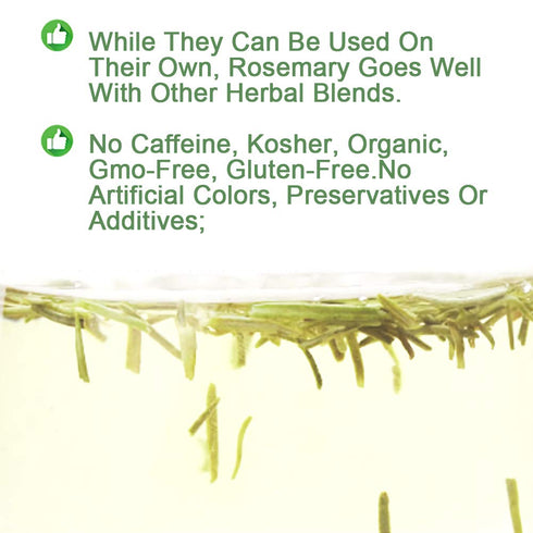 Plant Gift 100% 50G/1.76oz Natural Rosemary Tea Loose Leaf, Rosemary Seasoning, Rosemary Leaves Natural Rosemary Dried