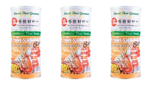 Generic 3 Packs - Thai Gourmet Fried Shrimp Chips - Banh Phong Vi