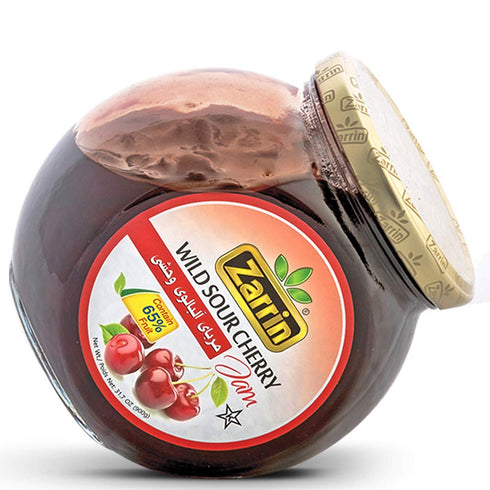 31.7 oz (900g), 65% Zarrin - Wild Sour Cherry Preserve, Contains of Pitted Cherries