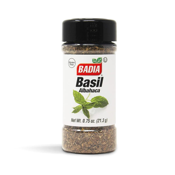 Badia Basil Leaves, 0.75 oz Sweet Aromatic Herb for Essential Italian Recipes