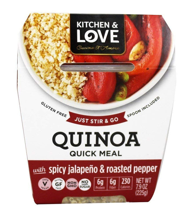 Kitchen & Love Spicy Jalapeo & Roasted Pepper Quinoa Quick Meal, Single