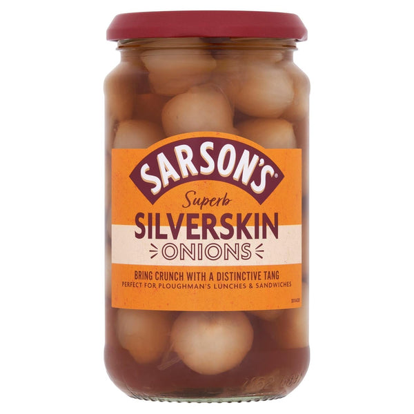 Haywards Sarsons Medium & Tangy Silverskin Onions 460g (Pack of 1)