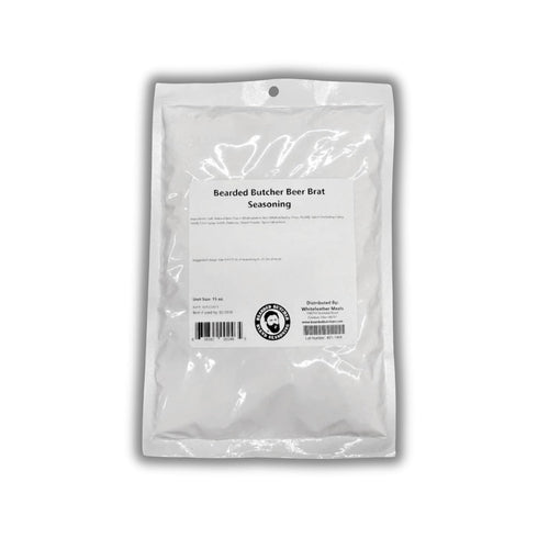 Bearded Butchers Beer Bratwurst Seasoning, 15oz For Up to 25 lbs of