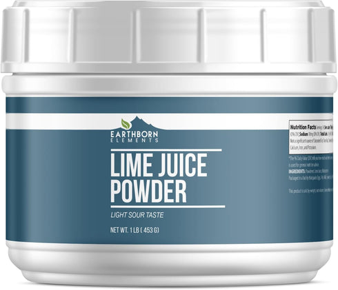 Earthborn Elements Lime Juice Powder 1 lb, Pure & Natural, Delicious Sour
