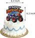 ALY Monster Truck Cupcake Topper Favors for Kids Birthday Party Cake Decorations