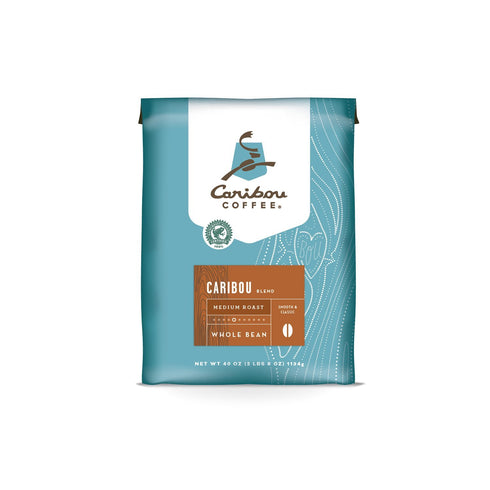 Caribou Coffee, Caribou Blend, Whole Bean, Value Pack 40 oz. Bag, Smooth
