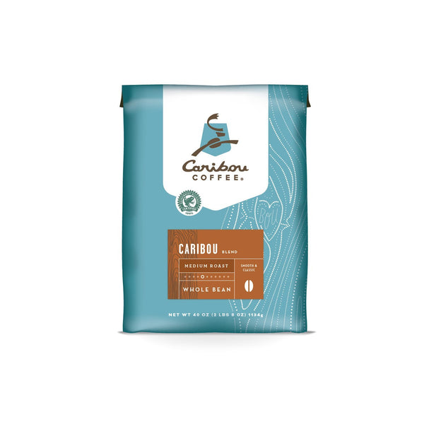 Caribou Coffee, Caribou Blend, Whole Bean, Value Pack 40 oz. Bag, Smooth