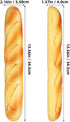 2 Pack 13.58In UKCOCO Artificial French Baguette Faux Bread Loaves for Kitchen Decoration Photography Props Bakery