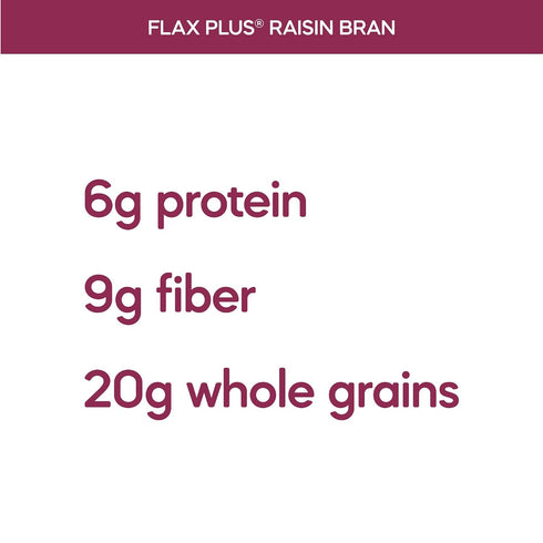 20g Omega-3 14 Pack 4 Nature's Path Organic Flax Plus Raisin Bran Cereal, Non-GMO, Whole Grains, with Rich Flax Seeds