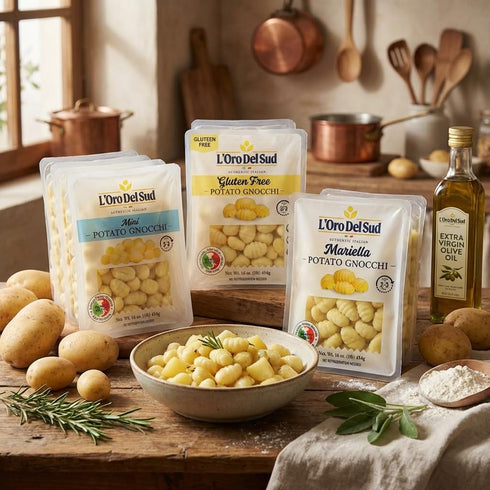 3 Pack, 1 lb (3 lbs 23 LOro Del Sud Mariella Potato Gnocchi Authentic Italian Pasta Dumplings (Pasta di Patate) Each