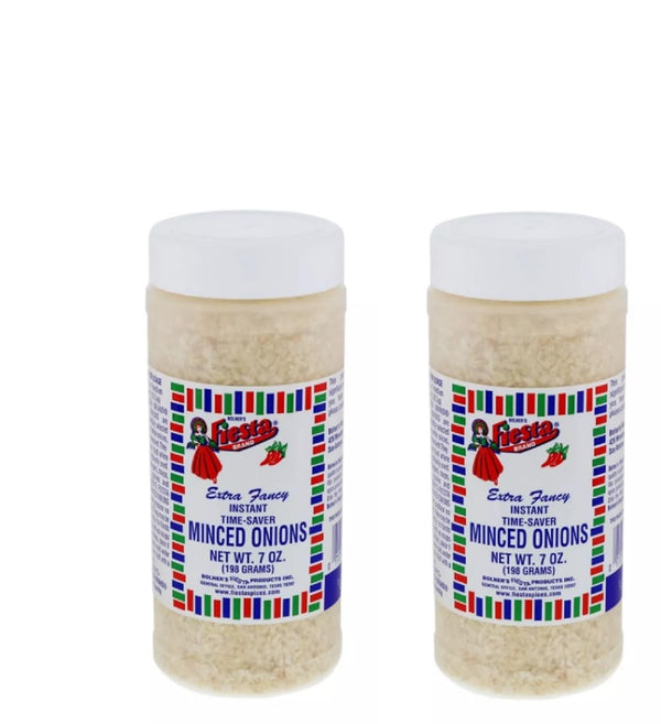 Bolner's Fiesta Seasoning - 2 pack (Minced Onions 7oz)