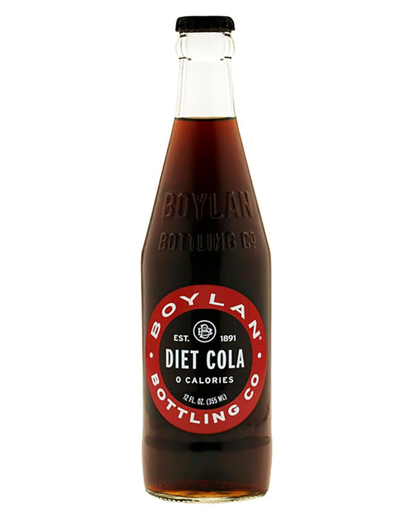 Boylan Diet Soda, Cane Cola, 12 fl oz, 12 Count