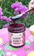 HoneyGramz 3 Pack 5.5 oz Packed Organic Elderberry Honey - Raw and Kosher Creamed Honey and Organic Elderberry in a