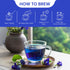 2.11 Oz (150+ Pack BLUE TEA - Butterfly Pea Flower Tea - Cups) | Antioxidant Rich | Chemical Free - Herbal Tea