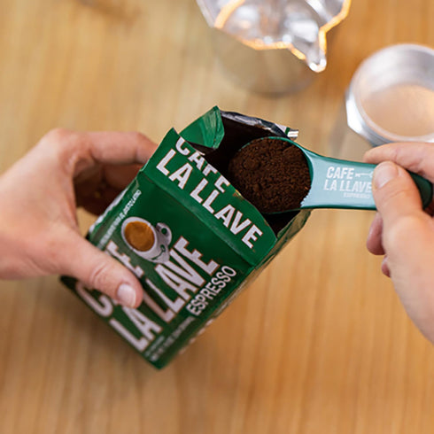 10 oz (Pack 4) Cafe La Llave Dark Roast Ground Espresso Coffee, Bricks of Cuban Style, Bold & Rich Flavor
