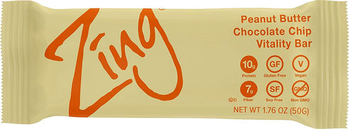 Zing Bars Peanut Butter Chocolate Chip, 1.76 oz