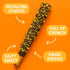 The Brittle Box Candy Co. 16 Pack Pistachio Chocolate Covered Pretzel Rods Hand-Dipped, Made Fresh to Order