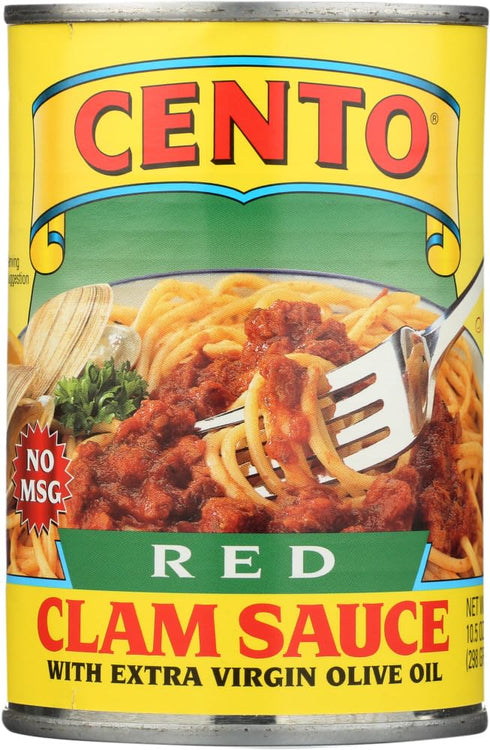 Cento Red Clam Sauce with Extra Virgin Olive Oil 10.5 Ounce (Pack of