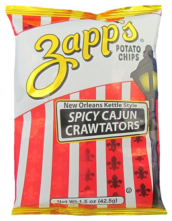 Zapps New Orleans Kettle-Style Potato Chips, Cajun Crawtator Crunchy Chips with a
