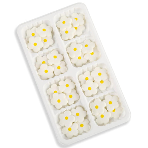 32 Count Flowers Icing Decoration White Blossoms Royal Icing Decorations Daisy Sugar Wedding Flowers Sprinkles