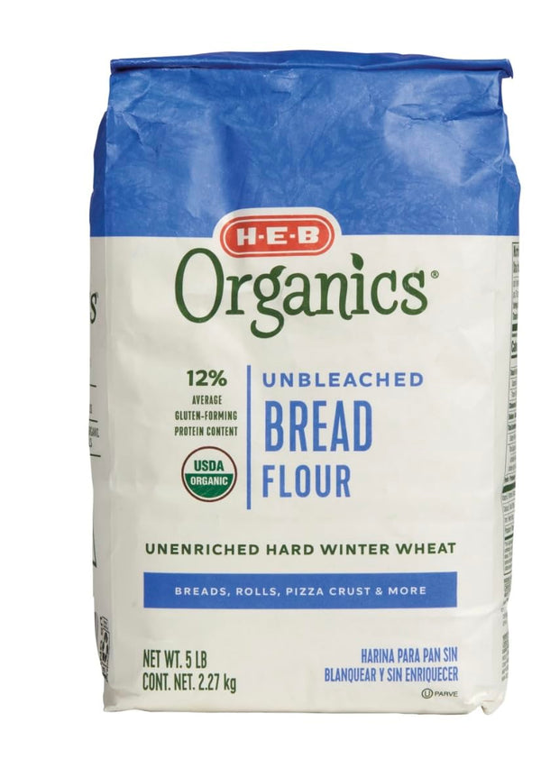 HEB H-E-B Organics Unbleached Flour - 1 bag (5 lbs, Bread Flour)