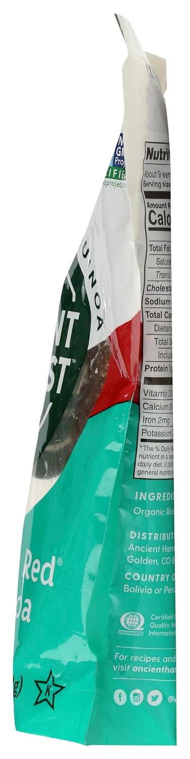12 Oz Ancient Harvest, Gluten Free Organic Quinoa, Inca Red