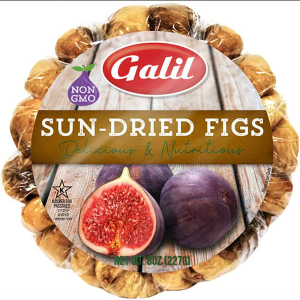 Galil Sun-Dried Figs 8 Ounces Non-GMO, Gluten-Free, Kosher for Passover, No Sugar