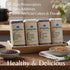 Set 4 2 LB Set Certified Organic Thai Jasmine Rice Gift - Medley Rice Kinds - Brown, Red, Purple Riceberry, Mixed Rice