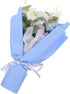 GARVALON Crochet Flower Bouquet Adorable Handmade Floral Arrangement Gradient Yarn for Home Office Event Decoration