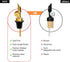 1PCS Olive Oil Pour Spout,Liquor Bottle Pourers for Alcohol, Olive Oil Dispenser Spout, Wine Pourer Spout, Oil Bottle