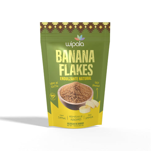 Wipala Banana Flakes - 100% Banana - Perfect for Garnish, Toppings, Baking,