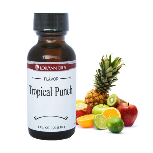 LorAnn Oils Super Strength Flavoring - Tropical Punch (Passion Fruit), 1 Fl Oz - For Candy Making, Baking, and
