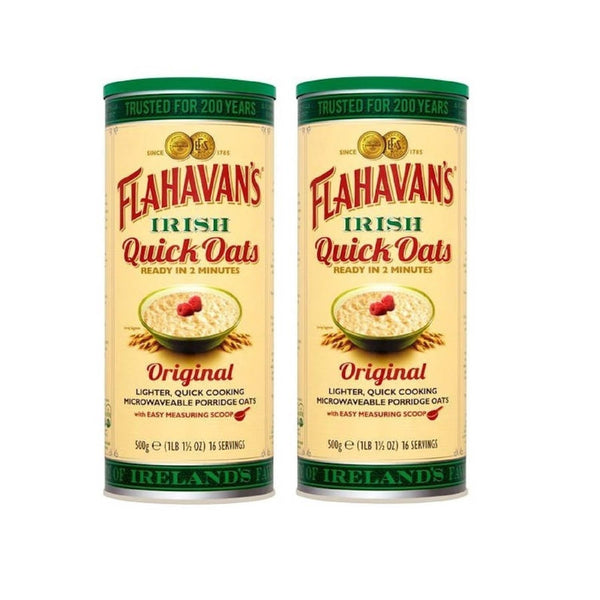 Flahavan's Microwaveable Quick Oats, Ireland, Pack of 2, 500 g