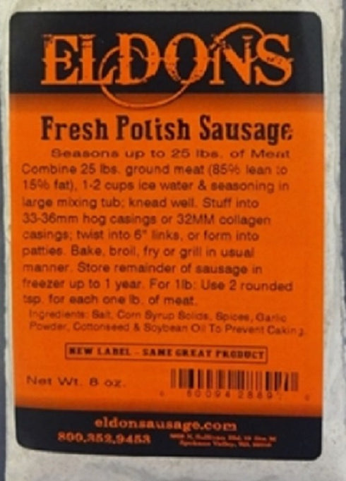 Eldons 25 Lbs. #889 Fresh Polish Sausage Seasoning Seasons
