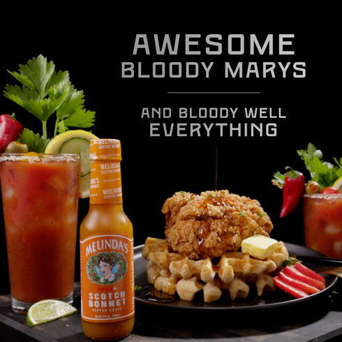 5oz, 4 Pack Melindas Scotch Bonnet Hot Sauce - Gourmet Scotch Bonnet Pepper Sauce - Made with Fresh Peppers, Carrots