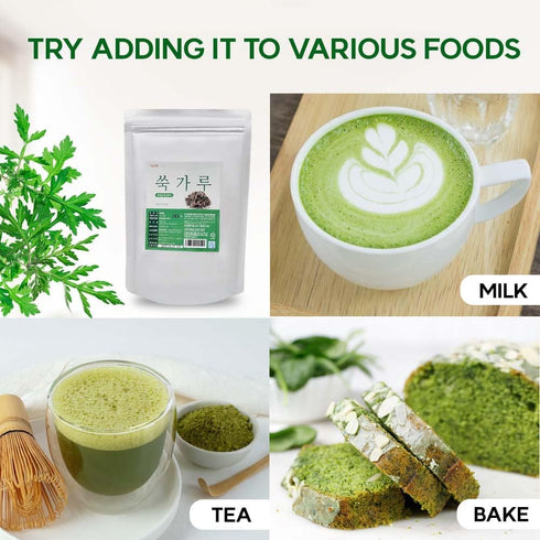 K-Herb 100% (10.6 oz (300g), Korean Mugwort Powder, Pure Ssuk-Garu from Korea, Finely Ground Artemisia Princeps