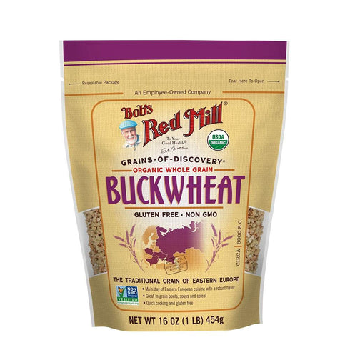 Bob's Red Mill Organic Whole Grain Raw Buckwheat Groats, 16 oz, 2