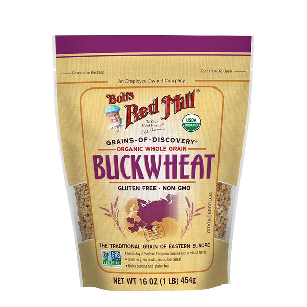 Bob's Red Mill Organic Whole Grain Raw Buckwheat Groats, 16 oz, 2