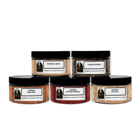 Chef Cherie Smoky Spice Gift Set - Contains: 5 Plastic Jars (1 each of: