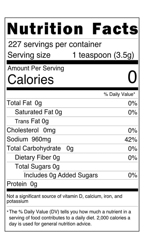 Boise Salt Co. 50/50 1.75lbs Boise Salt Co - Salt and Pepper Seasoning Mix