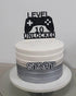 Level 10 Unlocked Cake Topper, Game Controller Cake Topper for 10th Birthday Party Decoration