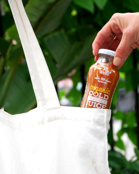 6 Pack) AllWellO Organic Cold Pressed Juice Drinks with Real Fruits and Vegetables Gluten Free Non-GMO Healthy Juices