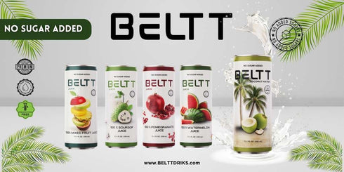 BELTT 100% 11.1oz Pack 12 Watermelon Juice Fruit Juice, Not From Concentrate, No Added Sugar, No Preservatives, No