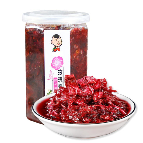 SIJIYUNLI Rose Sauce 400g/14.1oz, Bread Companion, Jam, Flower Sauce, Fresh Sweet Dipping