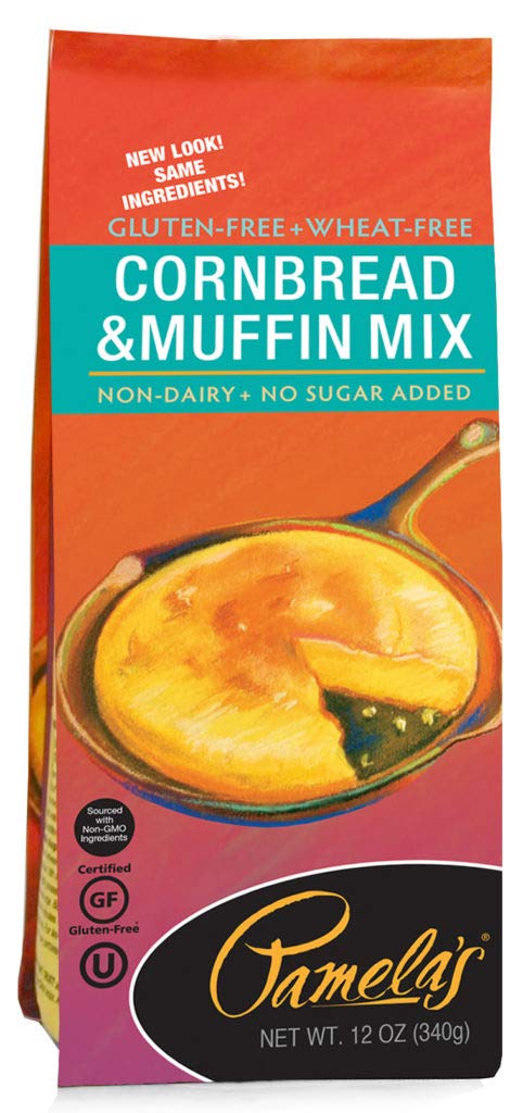 12 OZ (Pack 6) Pamela's Gluten Free Cornbread and Muffin Mix