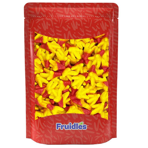 Gummi Gummies (2 Fruidles Chicken Feet Candy, Delicious Peach Fruit Flavors Pounds)