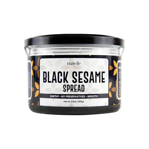 Mayde Black Sesame Paste Spread, Premium Ground Black Sesame Jam (8.8 oz,