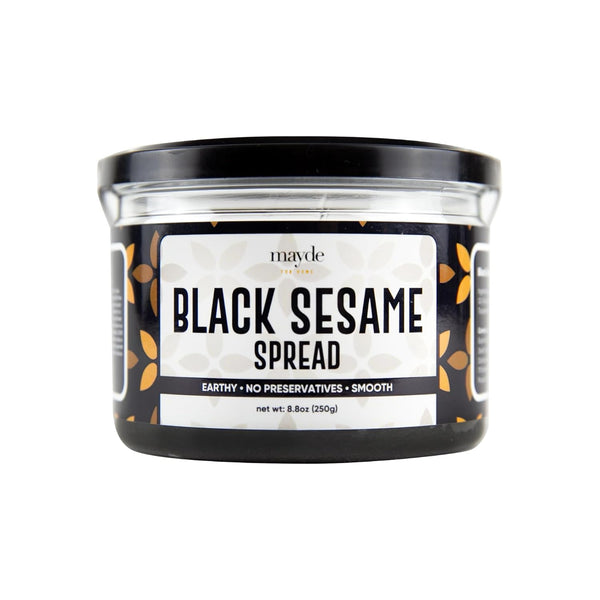 Mayde Black Sesame Paste Spread, Premium Ground Black Sesame Jam (8.8 oz,