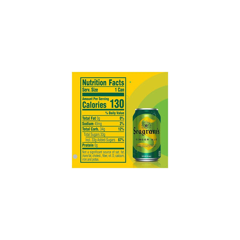 Seagram's 12 oz., 24/Carton Ginger Ale